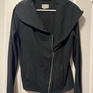Converse Women's Black Asymmetrical Zip Jacket